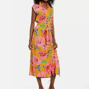 Billabong “little flirt” maxi Dress. Hawaiian 🌺 floral.